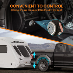 maXpeedingrods compact compressor closeup illustrating durable construction and fast inflation