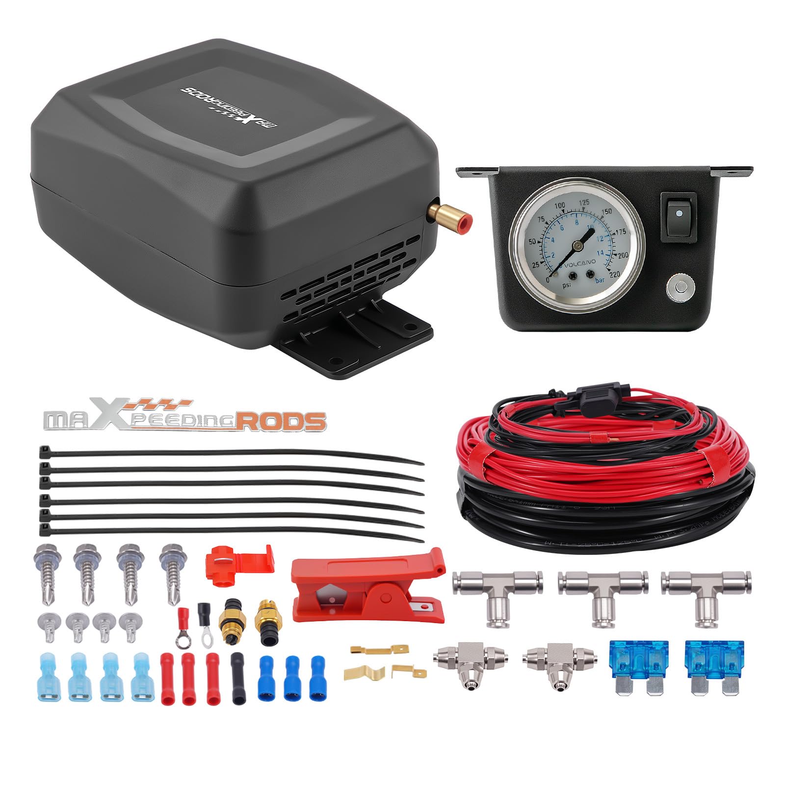 maXpeedingrods complete kit front view showing components and packing benefits