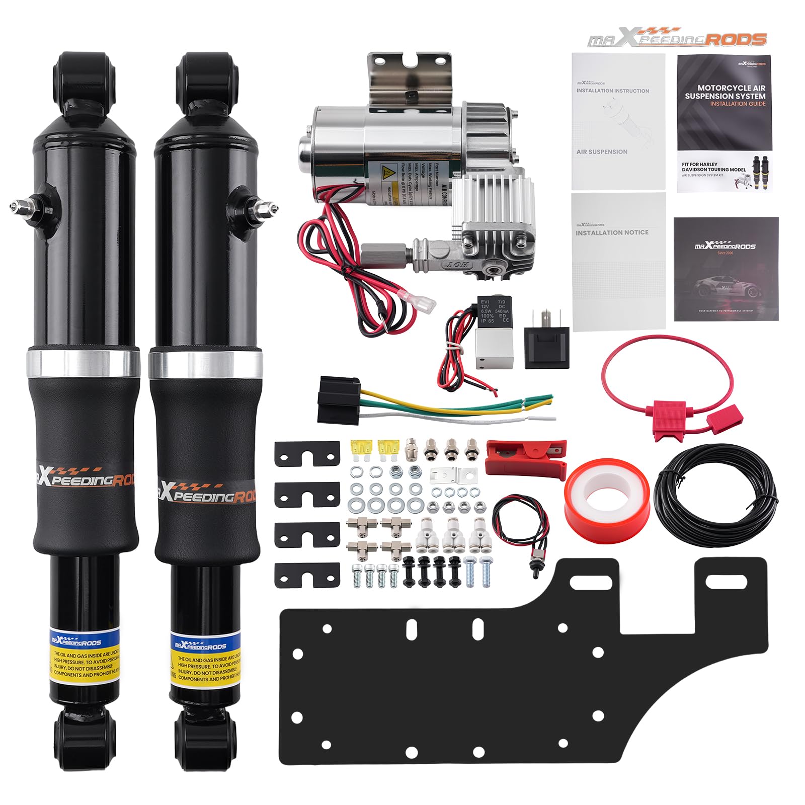 maXpeedingrods compressor assembly front showing durable construction and reliable performance