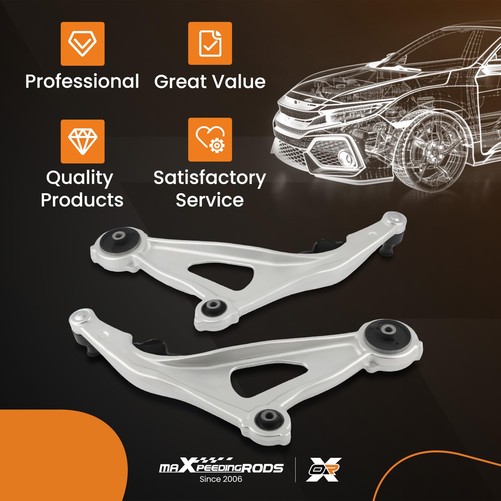 maXpeedingrods control arm ball joint area emphasizing precise machining for reliable handling