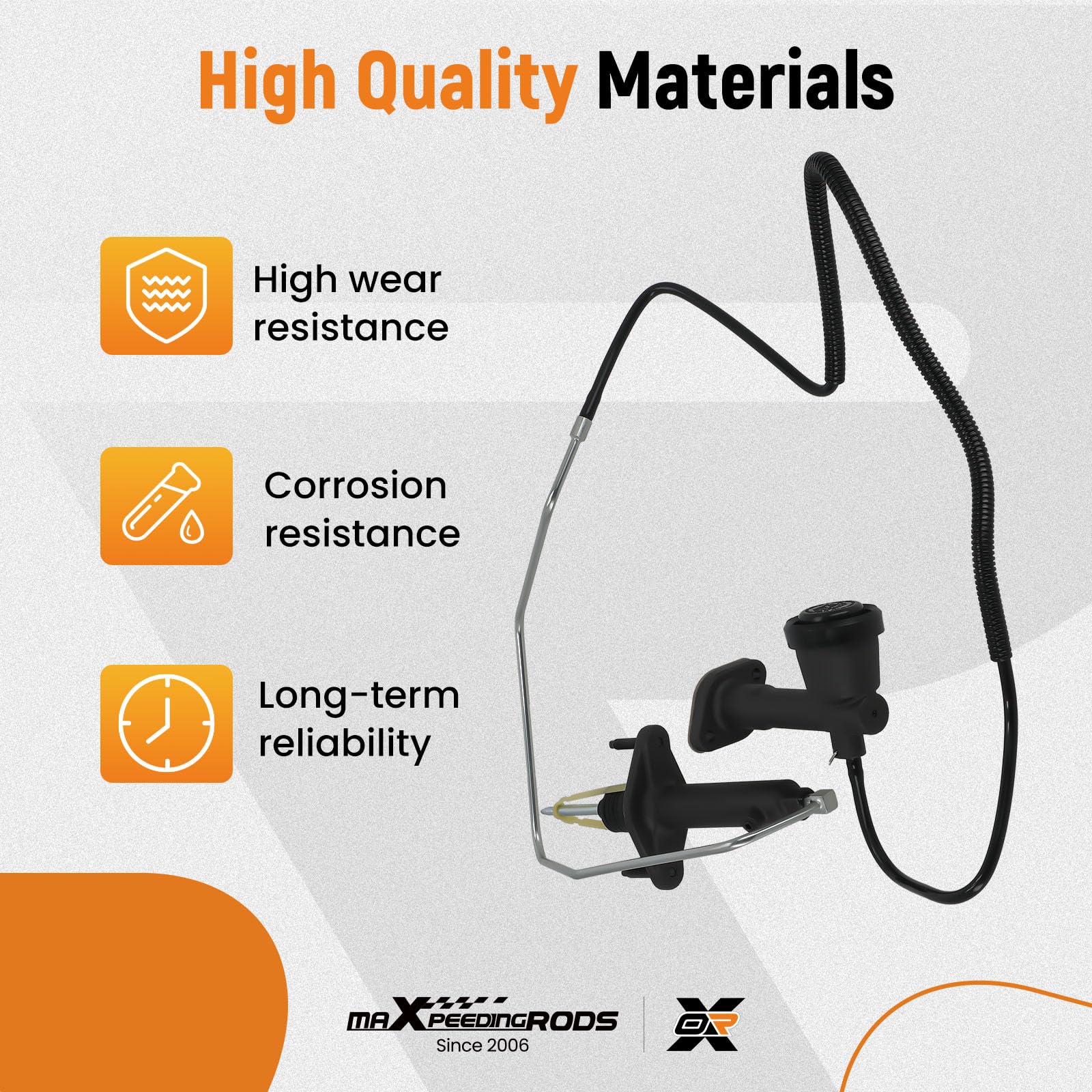 maXpeedingrods fluid line connection detail, simplifies leak-free hookup
