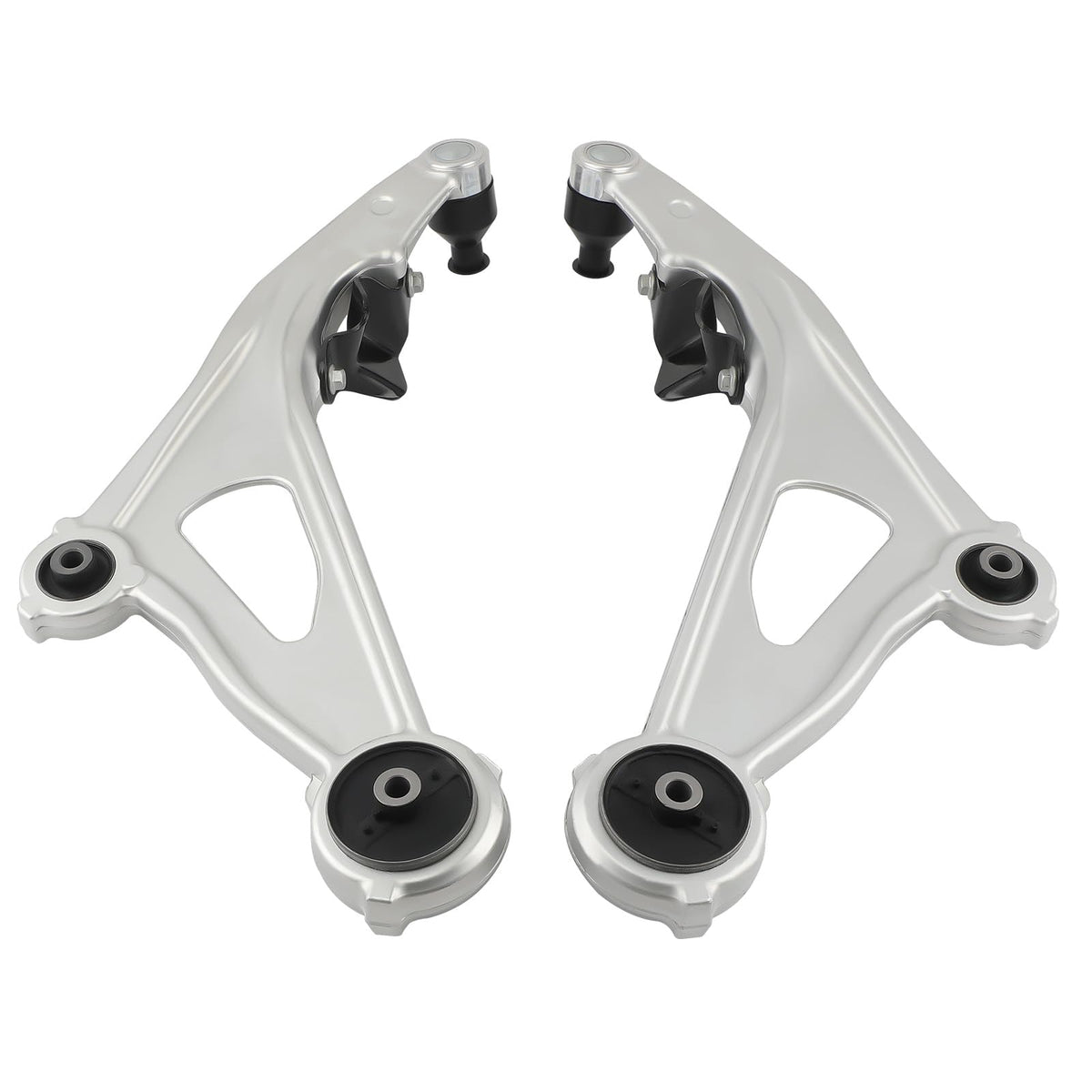 maXpeedingrods packaged front lower control arms showing included pair and labels for quick identification