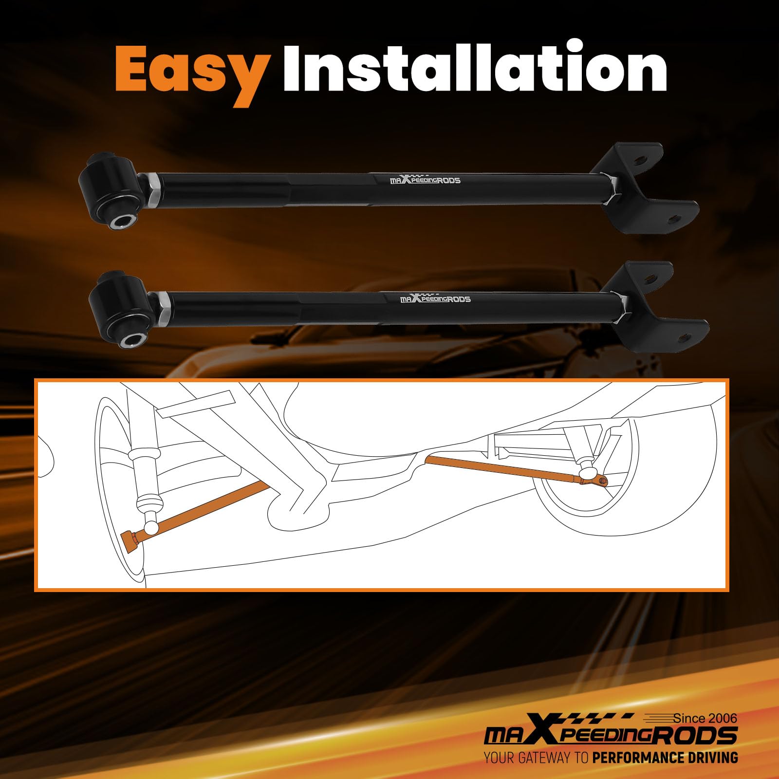 maXpeedingrods black anodized finish resisting corrosion and wear