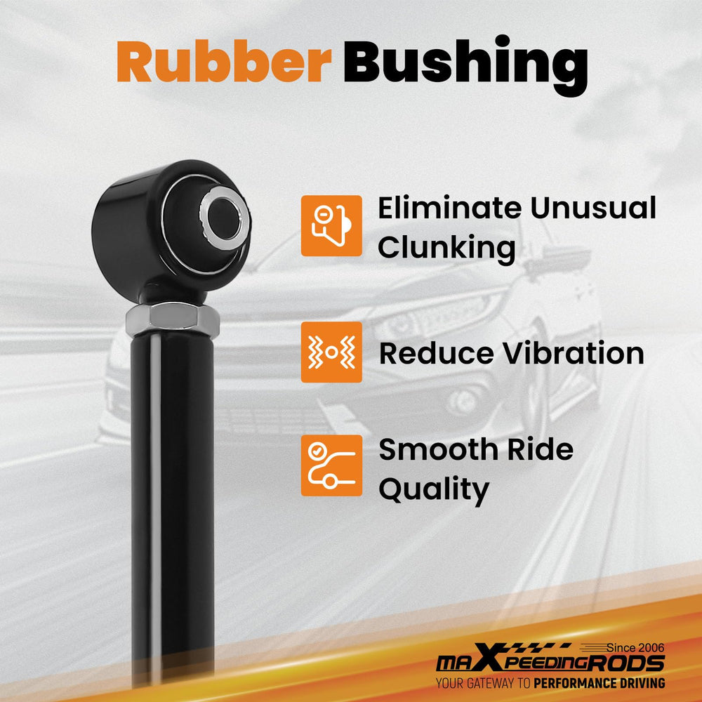 maXpeedingrods rubber bushing detail for improved ride comfort