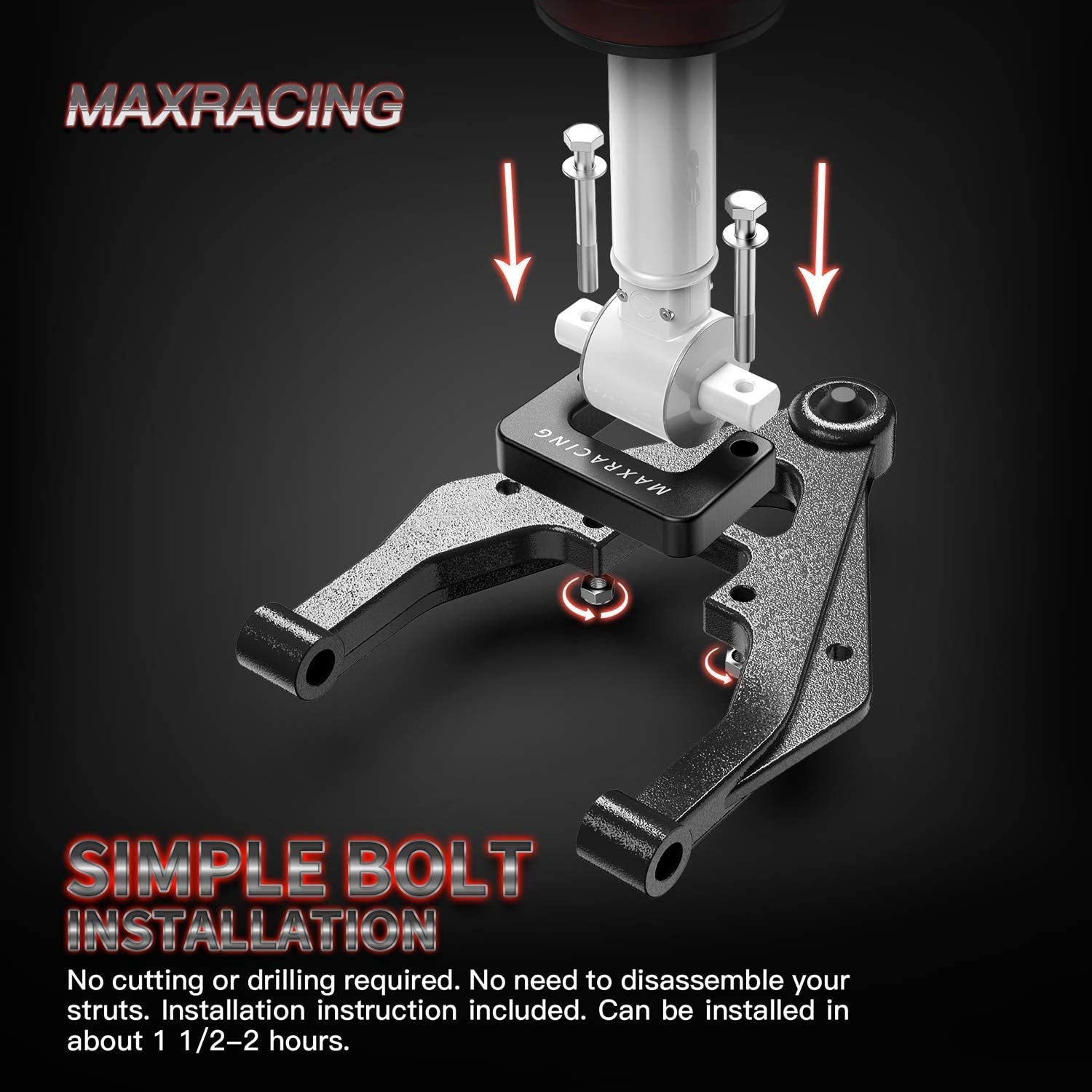 MAXRACING spacer beside ruler showing exact thickness for fitment