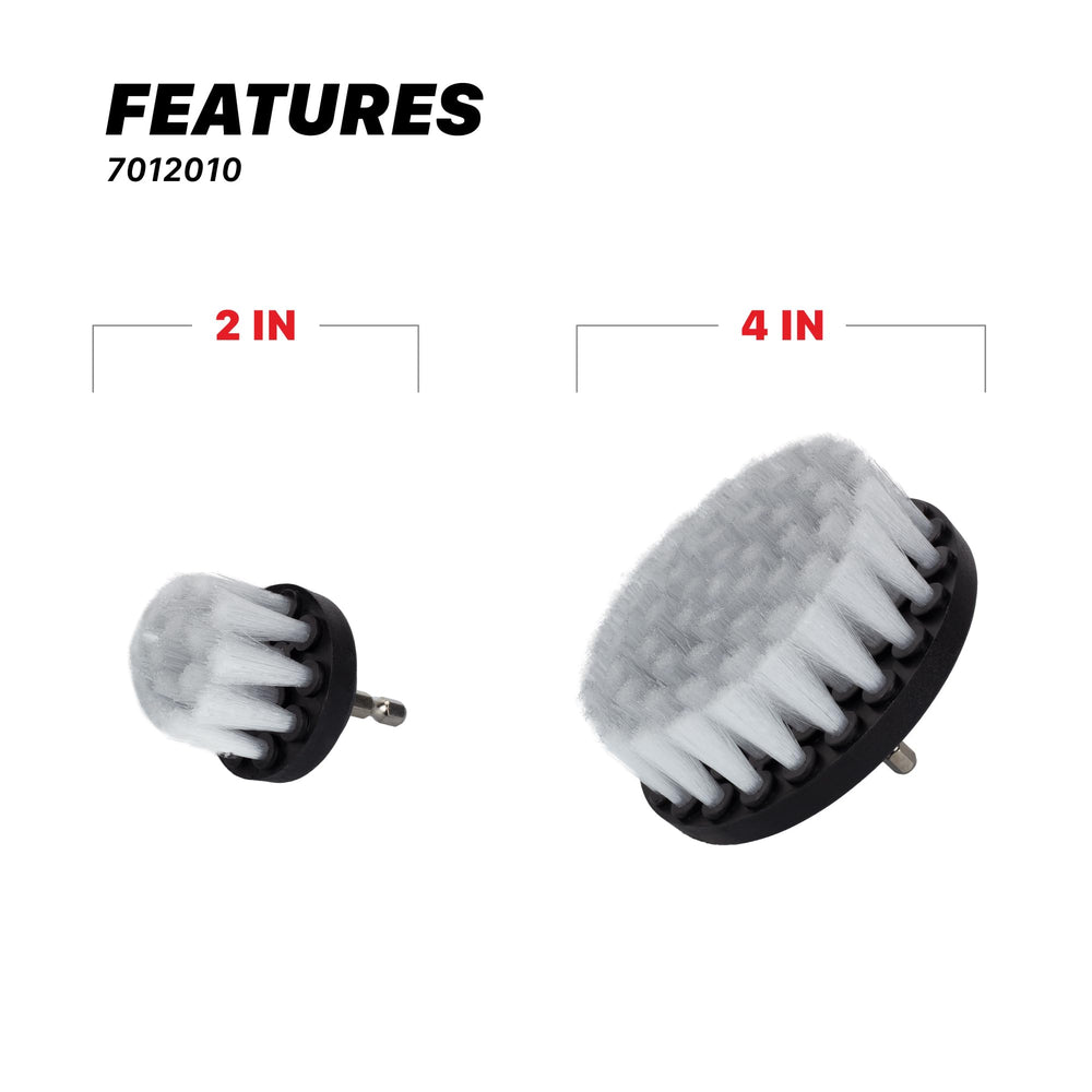 Maxshine 4-inch polypropylene bristles close-up protecting surfaces
