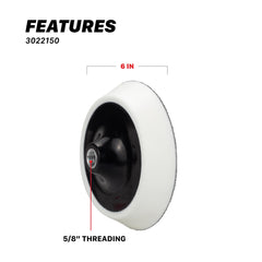 Maxshine close-up of hook and loop face securing polishing pads reliably