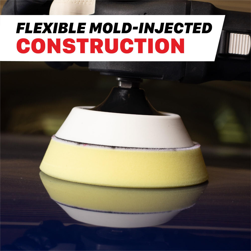Maxshine backing pad fitted with foam pad for aggressive compounding