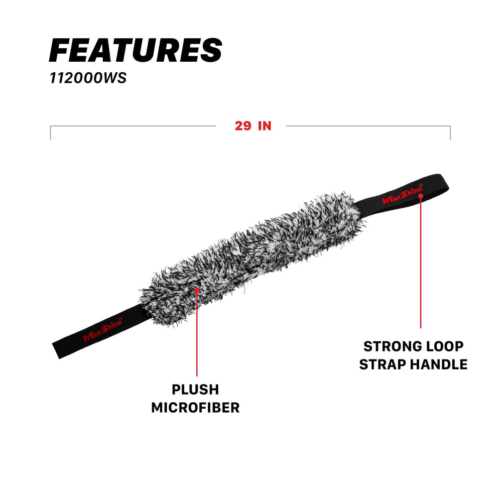 Maxshine close-up of 700GSM microfiber texture offering safe cleaning