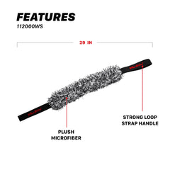 Maxshine close-up of 700GSM microfiber texture offering safe cleaning