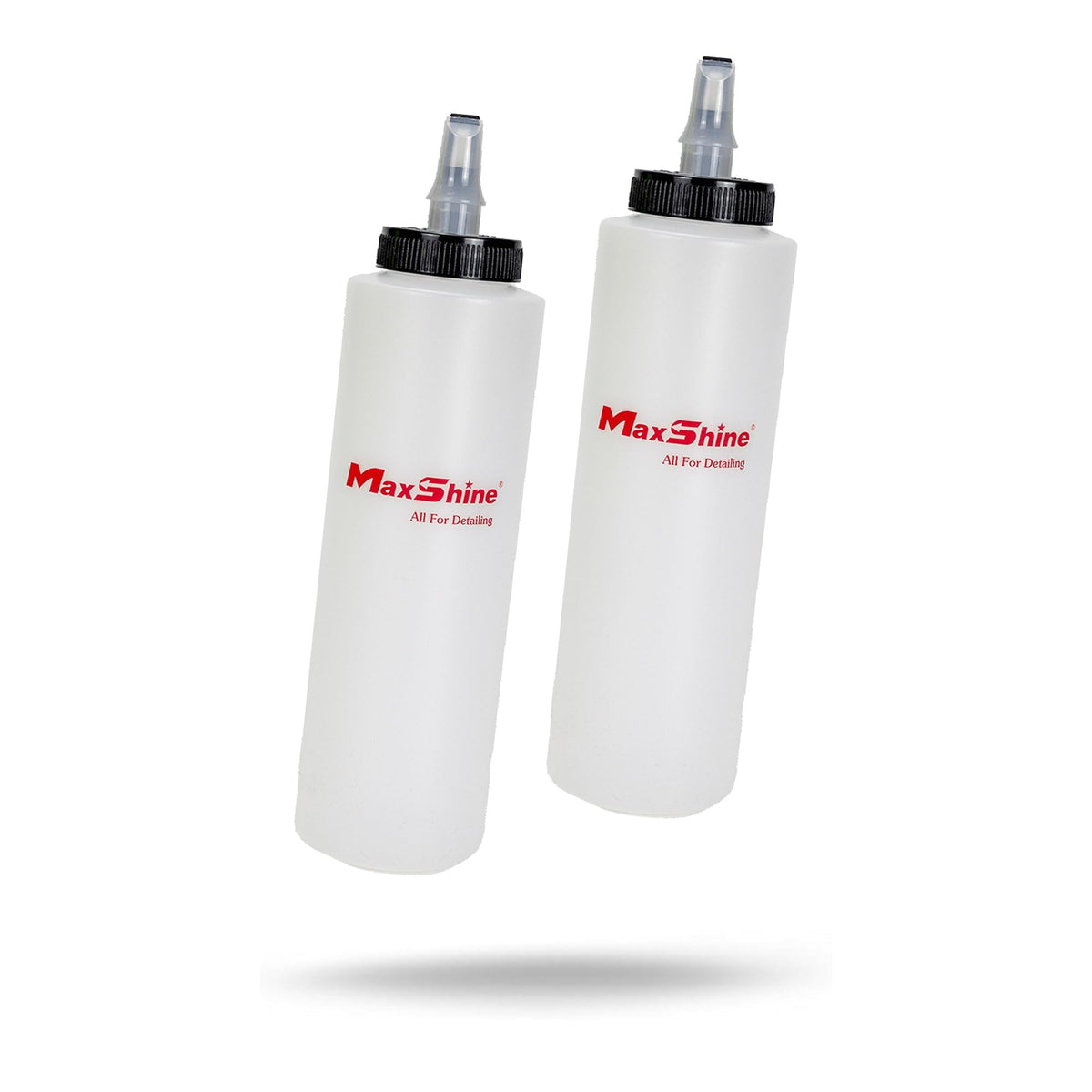 Maxshine front view 400ml bottle shows clear labeling and easy grip benefit