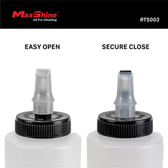 Maxshine HDPE material detail highlights chemical resistance and durability benefit