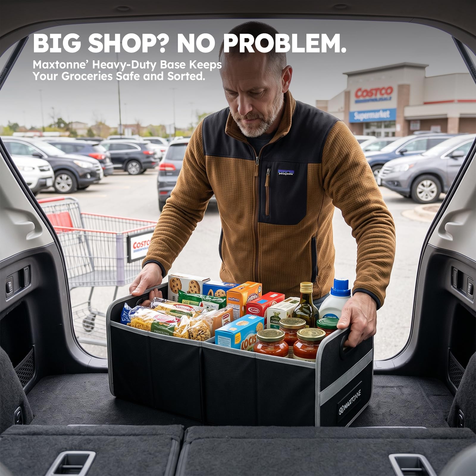Maxtonne folded ultra-slim under seat illustrating space-saving storage