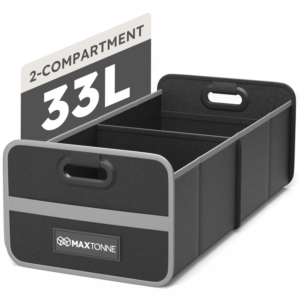 Maxtonne front view showing organizer layout and easy loading benefit