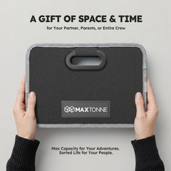 Maxtonne placed in an SUV trunk keeping cargo organized and secure