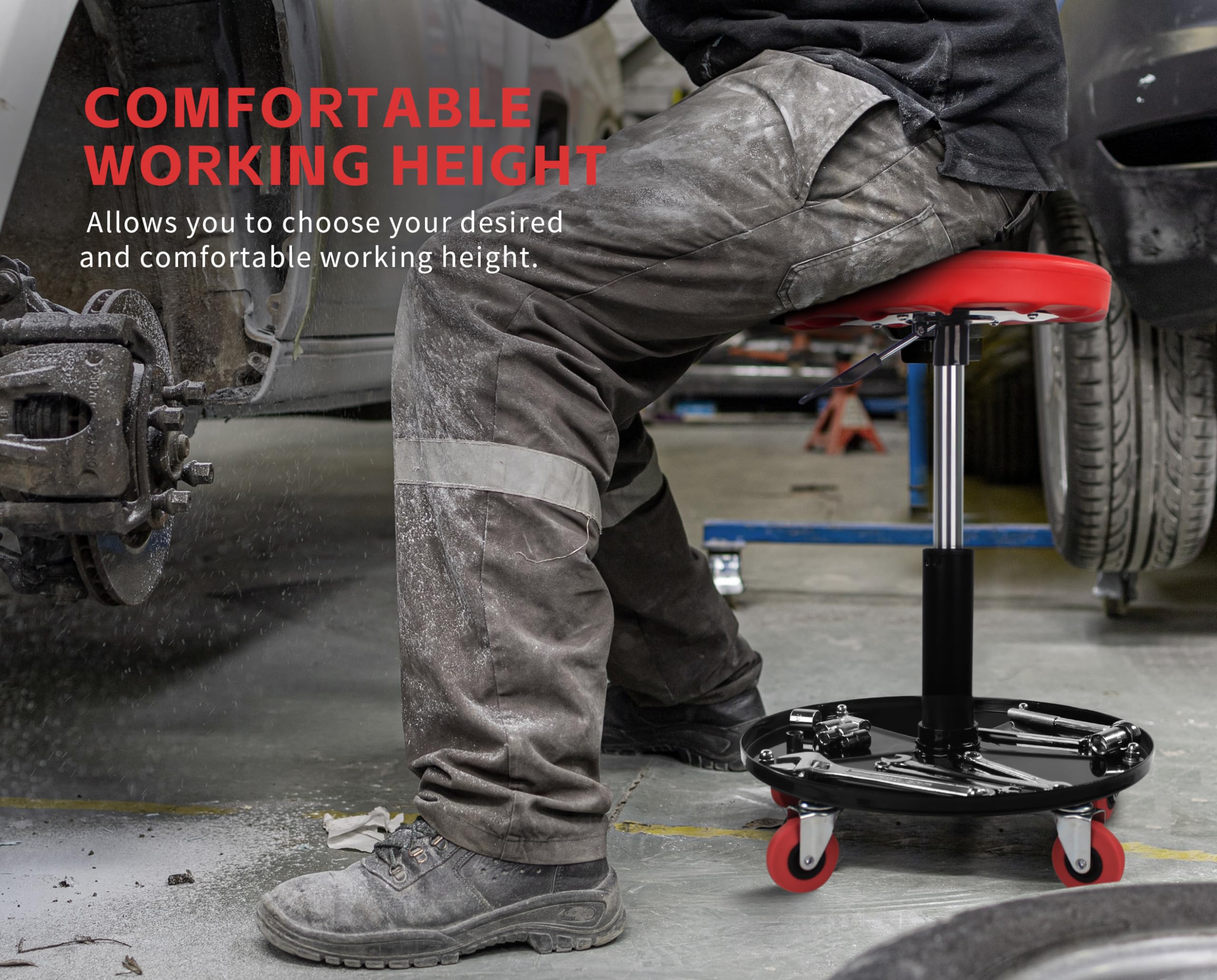 MaxWorks padded seat cushion texture offering durable comfort during long tasks