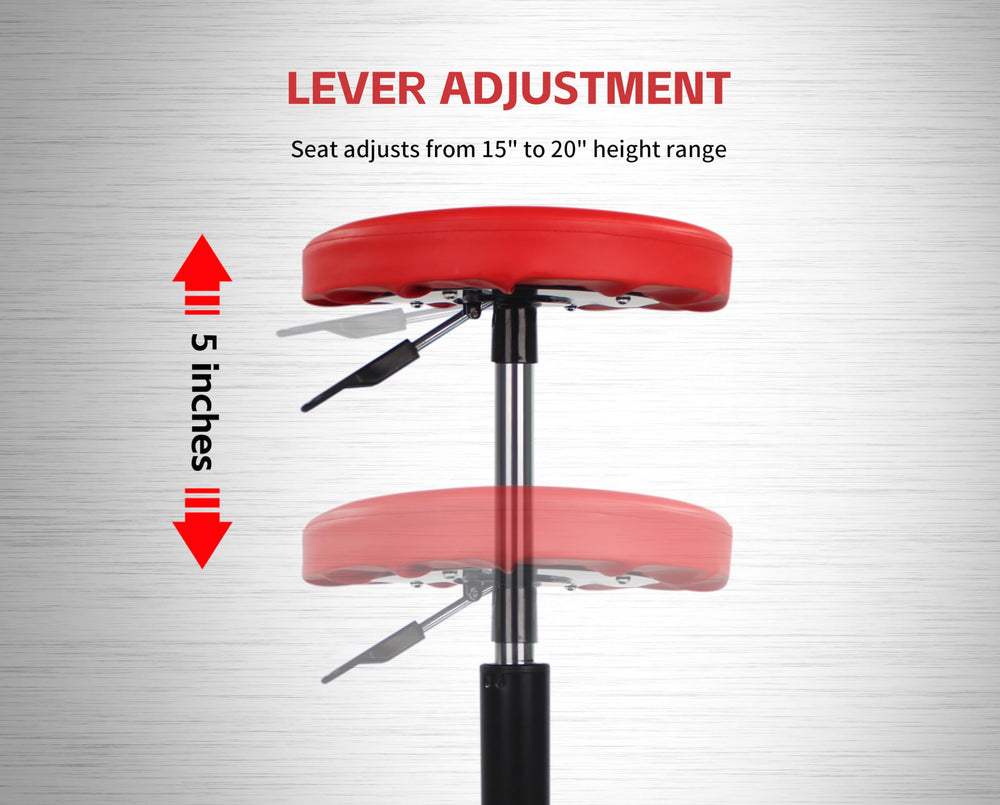 MaxWorks side view at highest height illustrating extended reach and user comfort