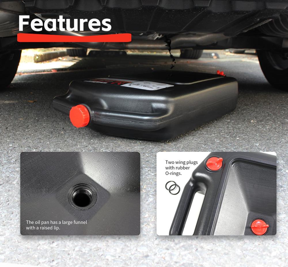 MaxWorks detail of wing plugs and oversized handles for secure draining and carrying