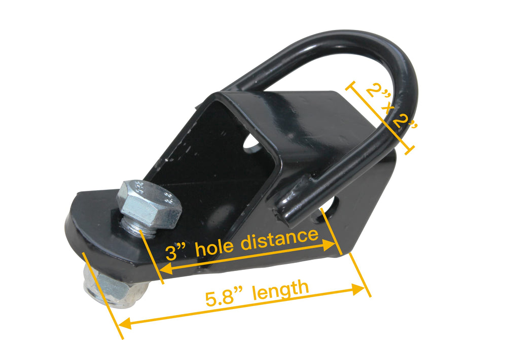 MAXXHAUL side detail of no-swivel base demonstrating tight, wobble-free coupling
