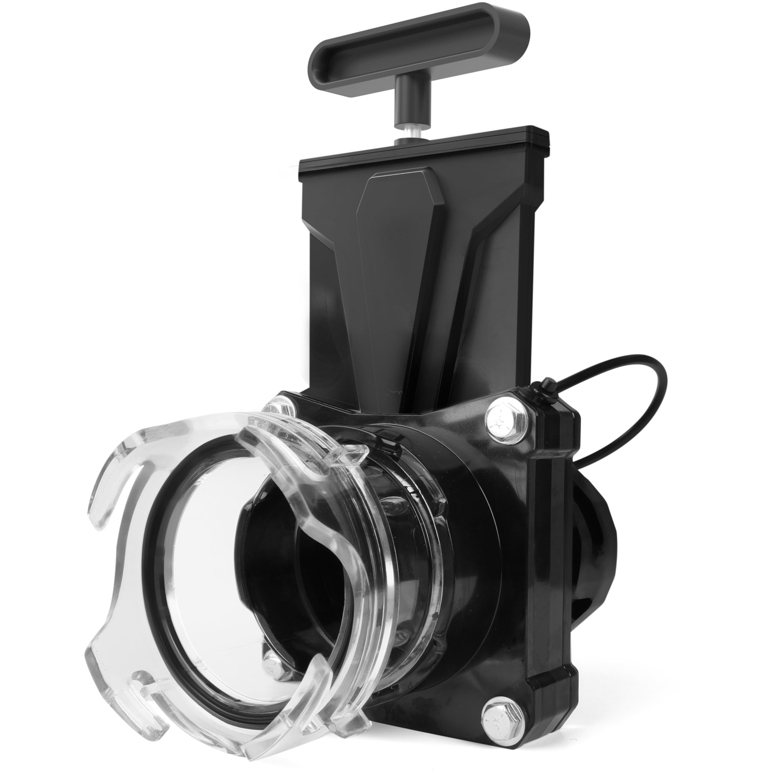 MAXXHAUL valve front profile showing 3-inch inlet and durable construction benefit