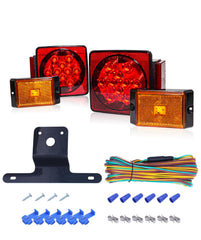 MAXXHAUL front view of complete 70205 kit showing lights and harness for quick install
