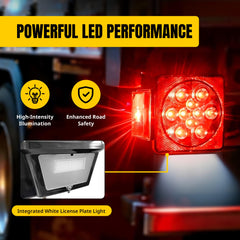 MAXXHAUL 70460 close-up of LED cluster highlighting high-intensity lighting
