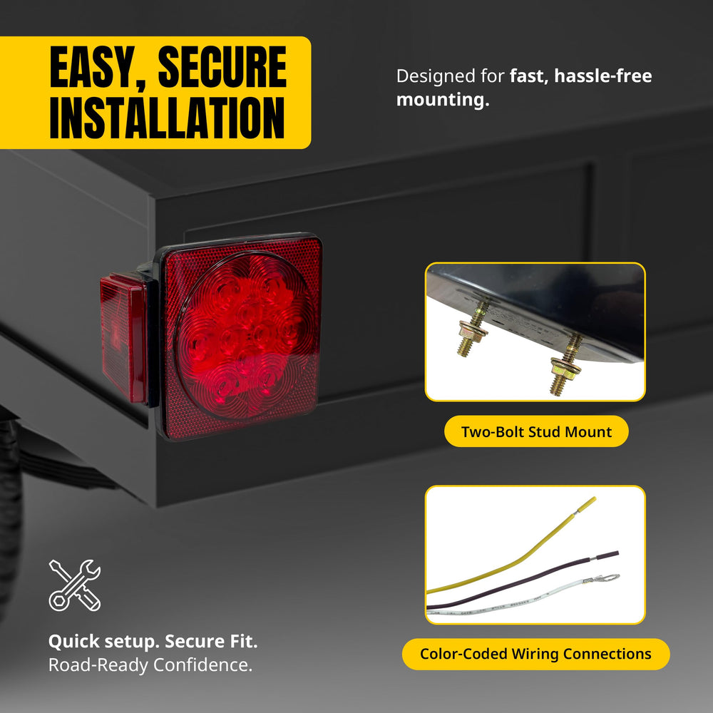 MAXXHAUL 70460 installed on trailer corner showing compact fit and scale