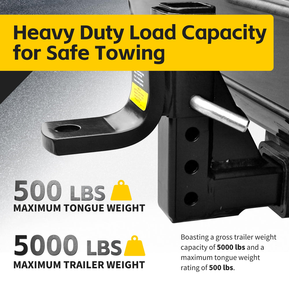 MAXXHAUL dual-pin locking mechanism illustrating secure, reliable attachment