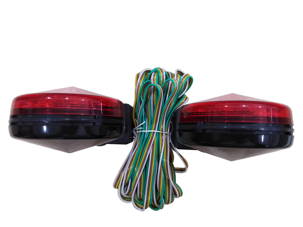 MAXXHAUL towing light next to ruler showing scale and size for proper placement