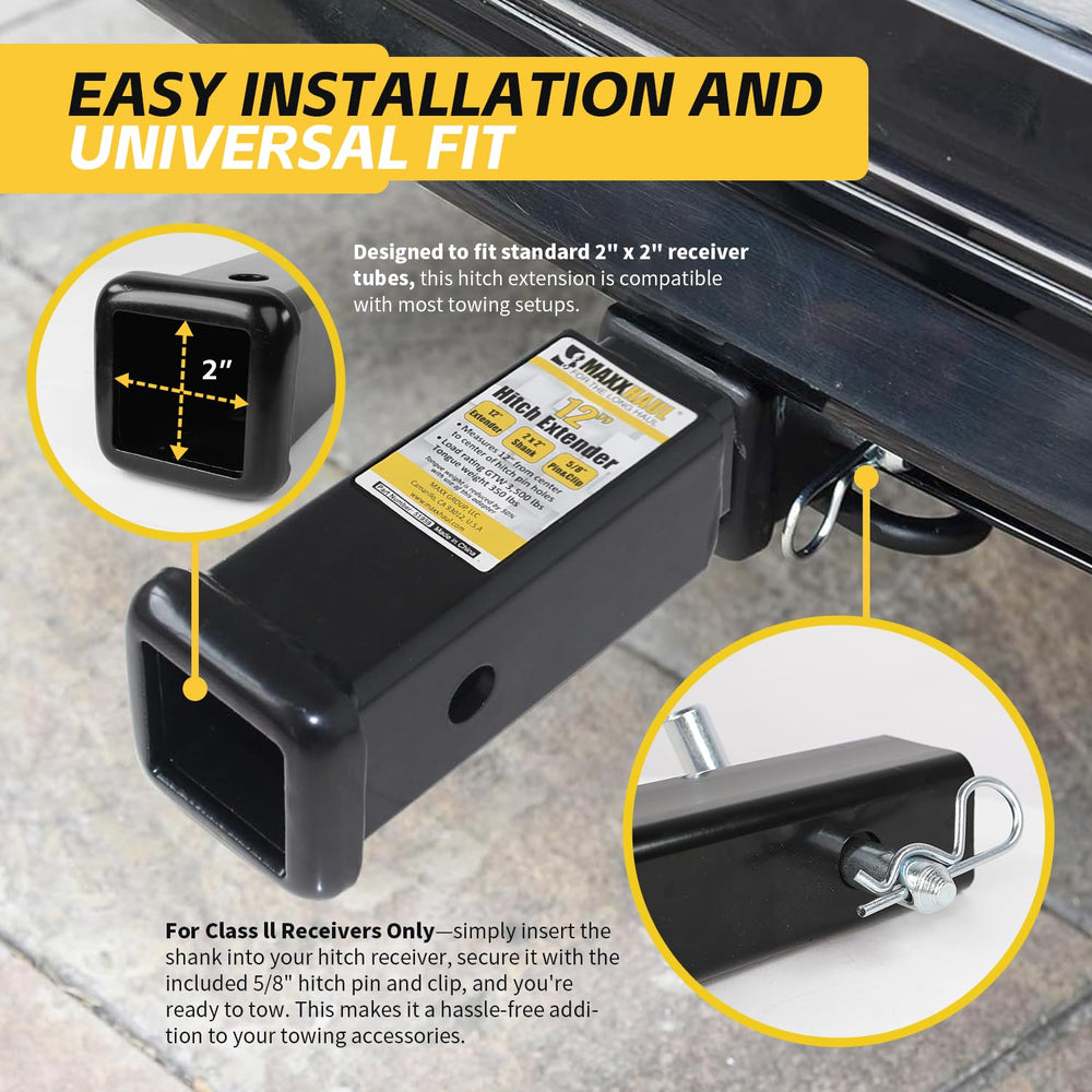 MaxxHaul side profile installed in receiver demonstrating added clearance benefit
