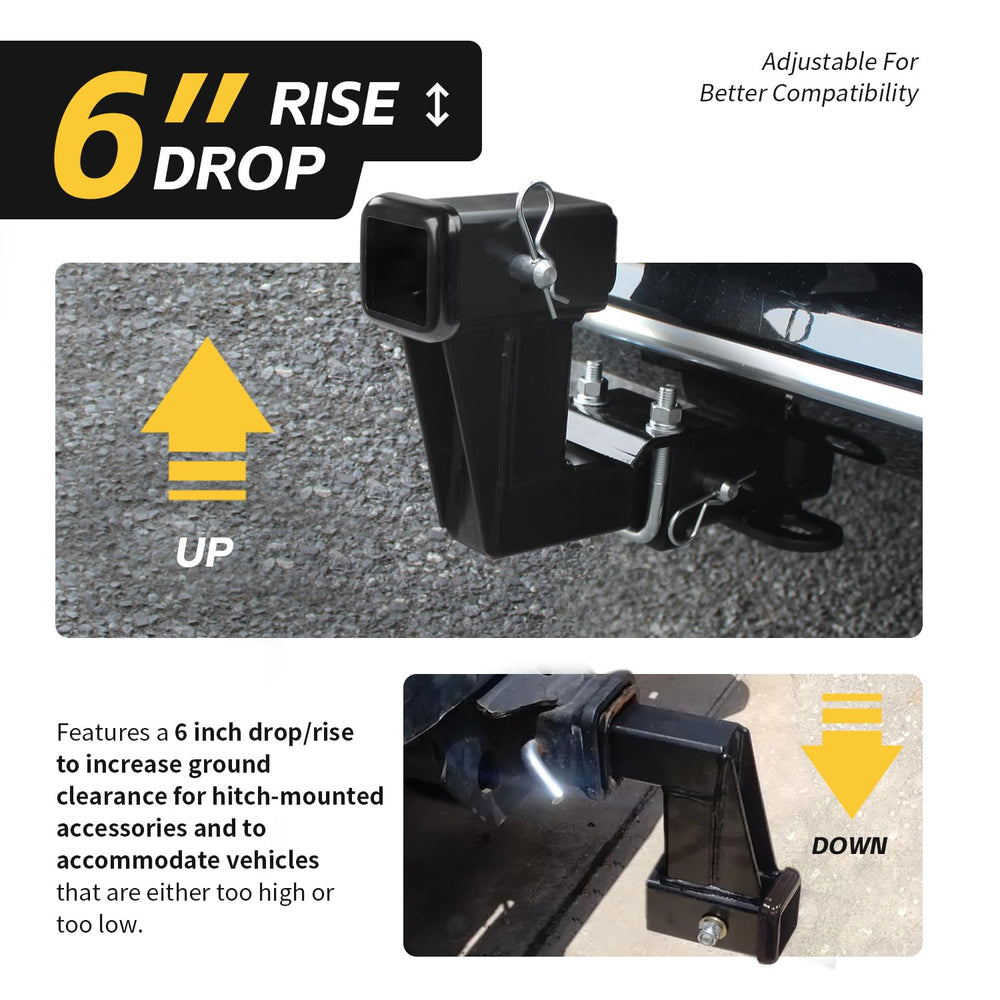 MAXXHAUL detailed triple pin hole design for adjustable clearance benefit