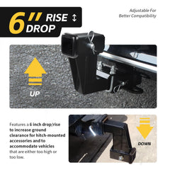 MAXXHAUL detailed triple pin hole design for adjustable clearance benefit