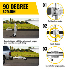 MAXXHAUL 6-inch wheel detail providing smooth mobility when positioning trailers