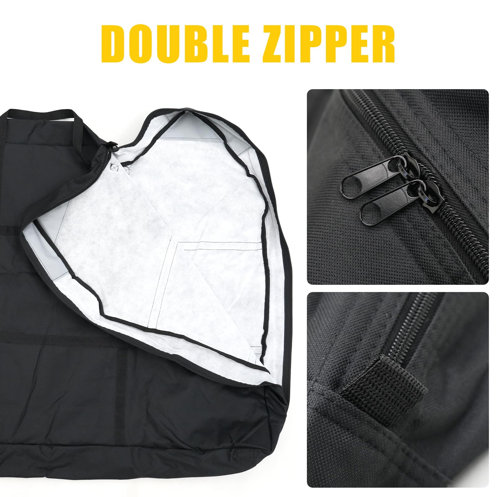 Maxzina carrying handles and straps showing reinforced grip for easier lifting