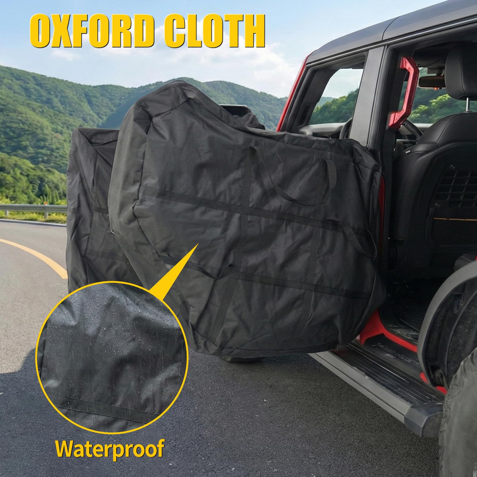 Maxzina door in bag being carried demonstrating convenient transport