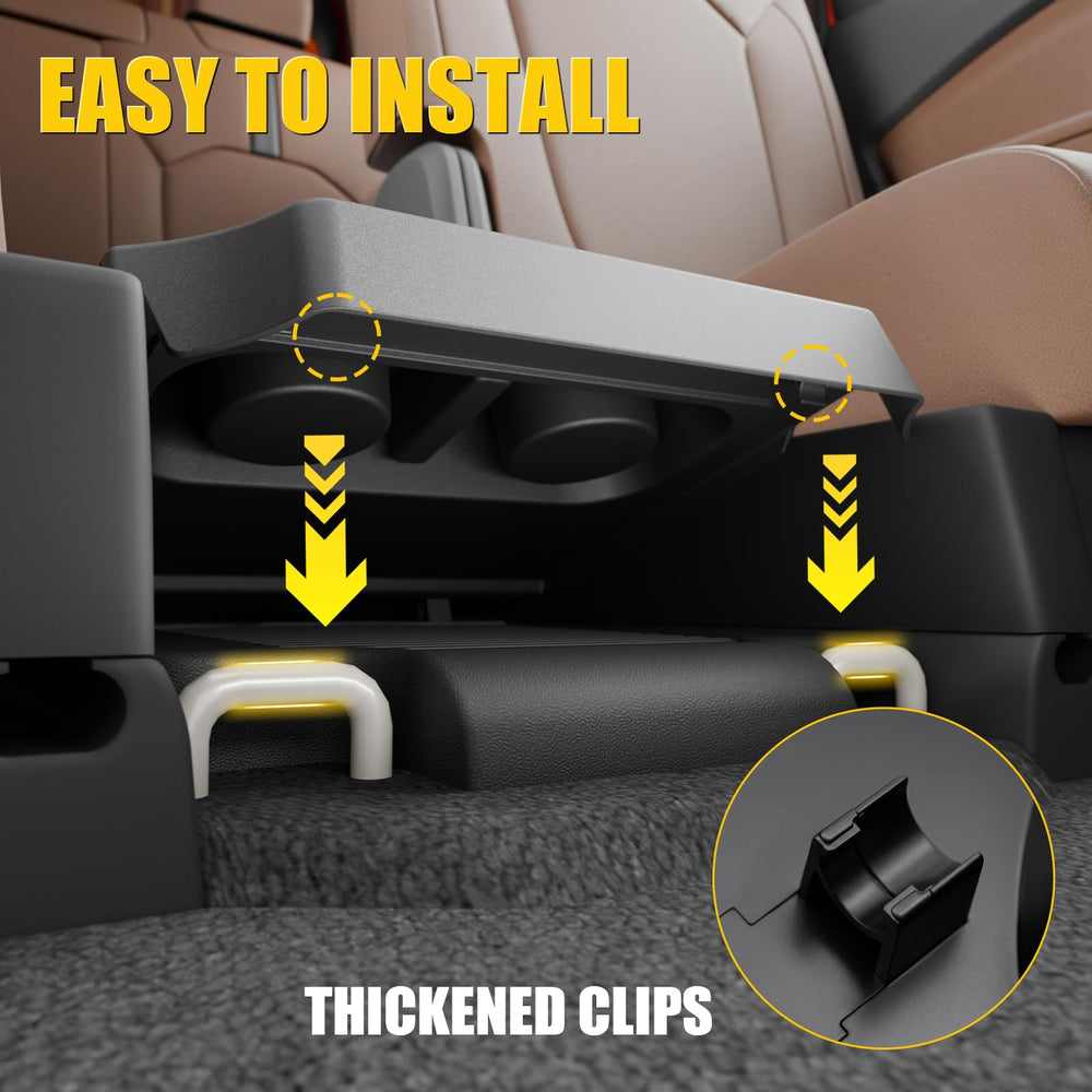 Maxzina in use with child stepping over safer trip-free second row