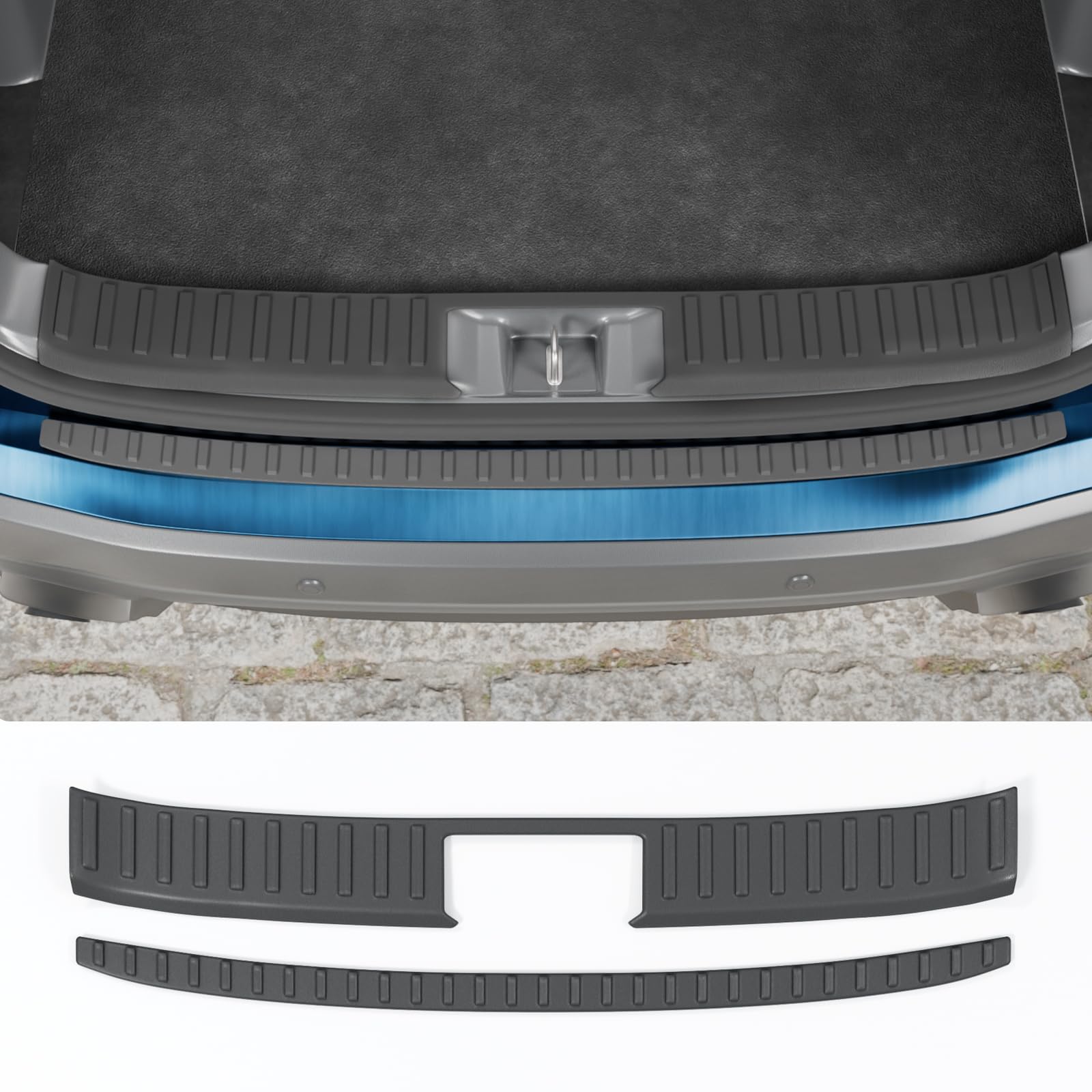 Maxzina front view of bumper protector showing full coverage and guard benefit