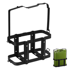 Mayouko front view of mounted rack showing sturdy design and secure carry benefit
