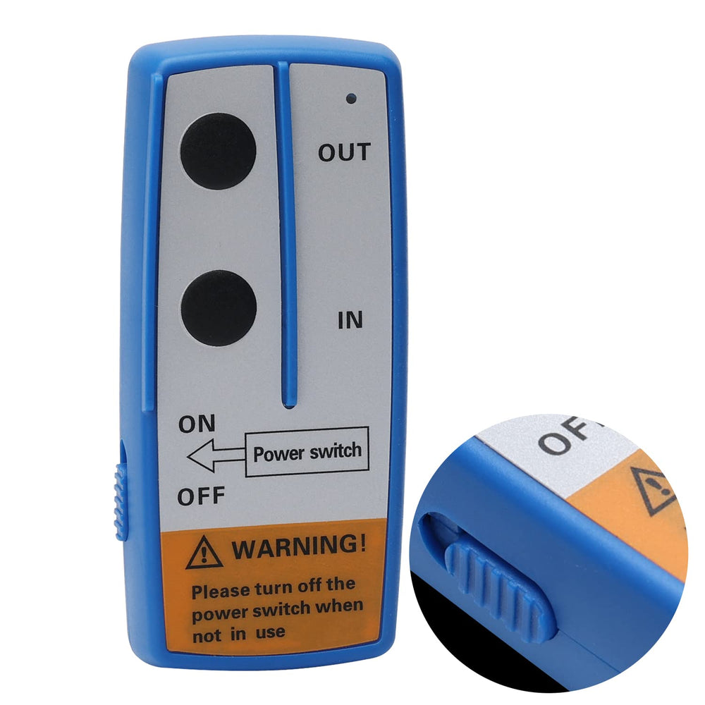 MaySpare remote button closeup with sealed rubber buttons for weather resistance benefit