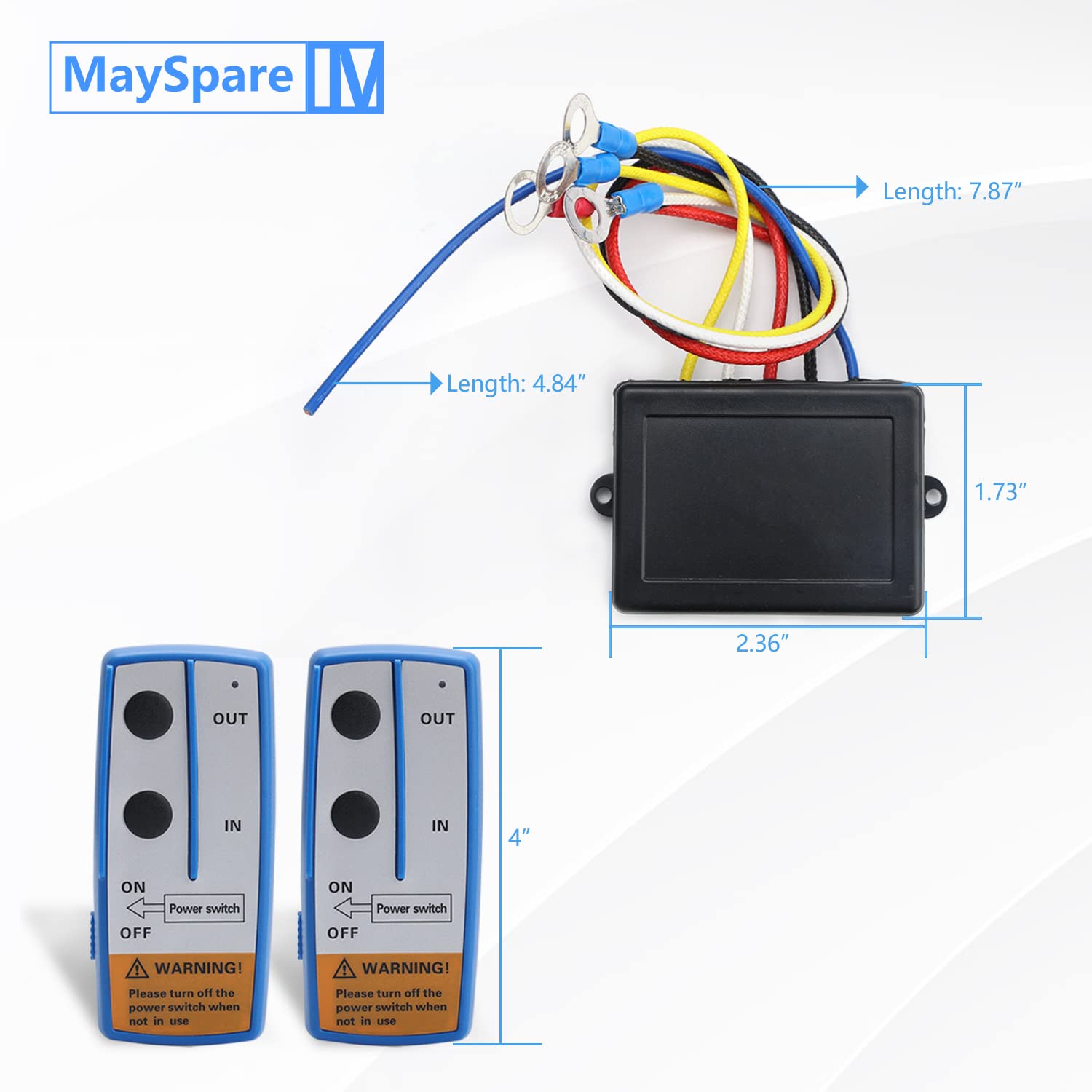 MaySpare scale size comparison showing handset dimensions for portability benefit