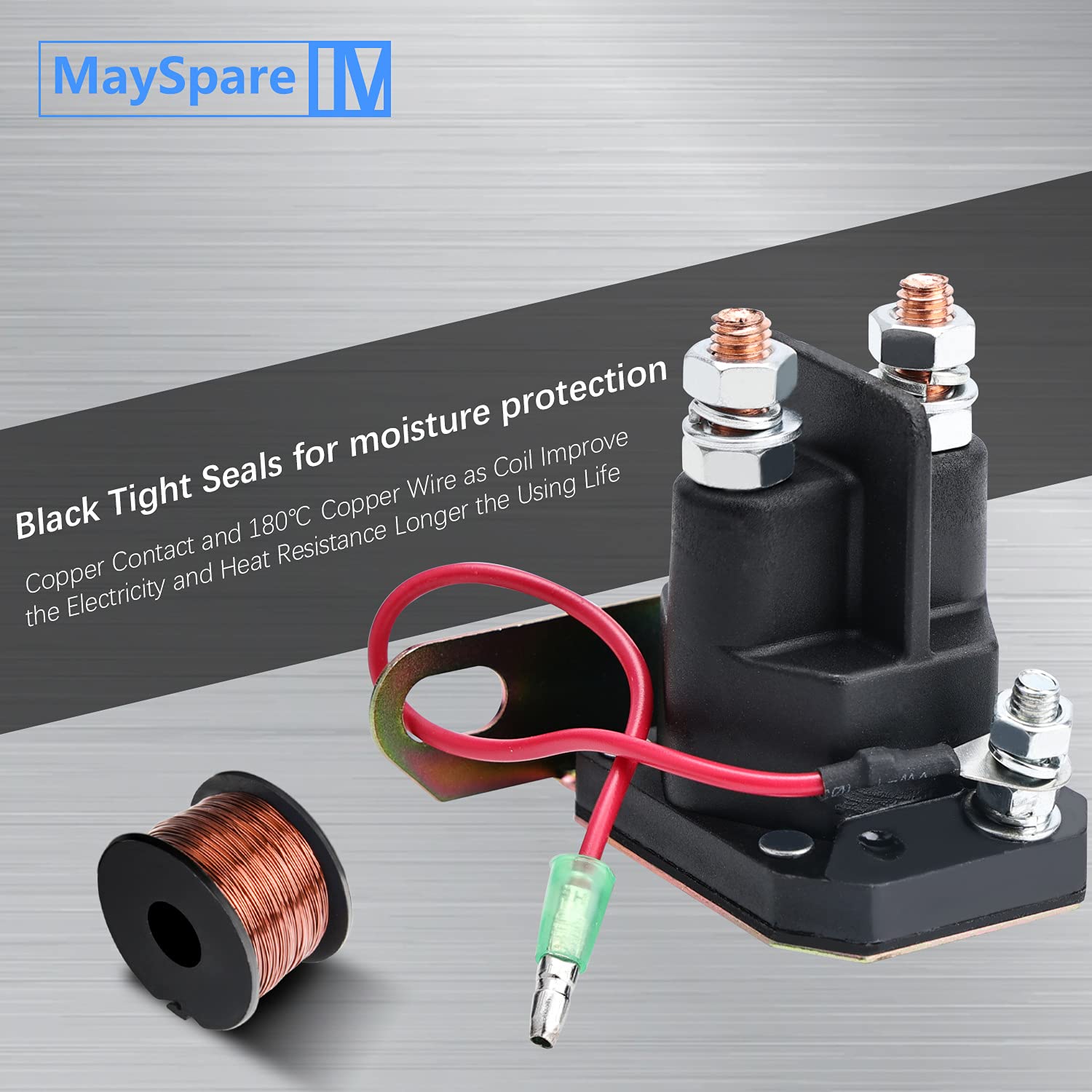 MaySpare solenoid installed on Polaris Sportsman demonstrating direct fit