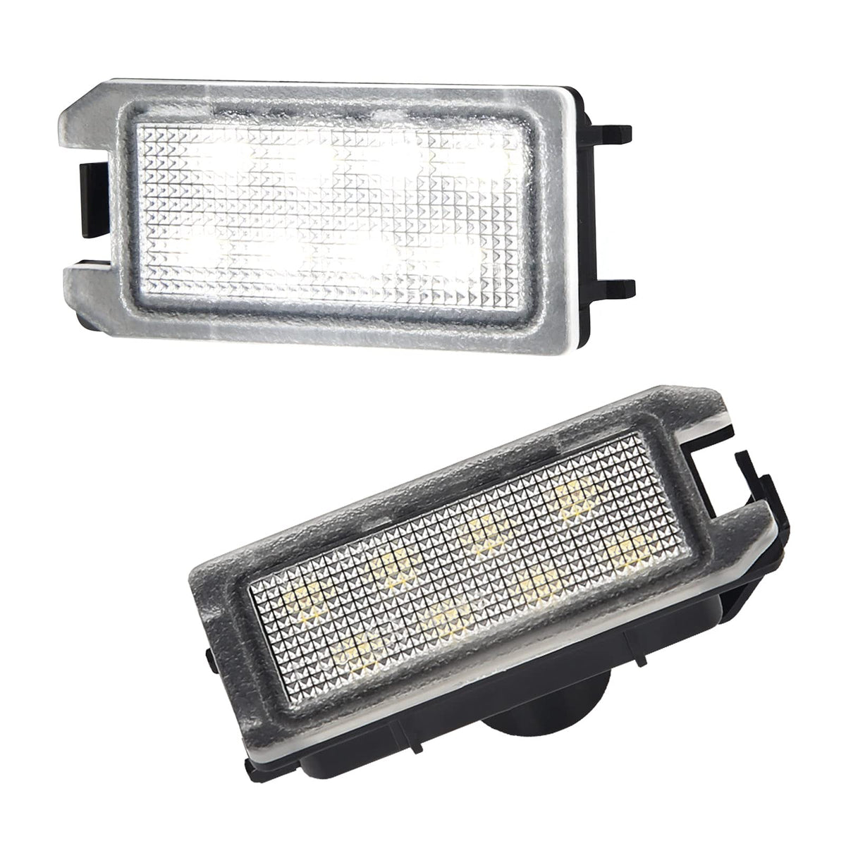MbuyDIY front view of license plate lamp showing fit and clean design benefit