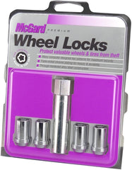 McGard tuner cone-seat lock installed on alloy wheel demonstrating low-profile fit