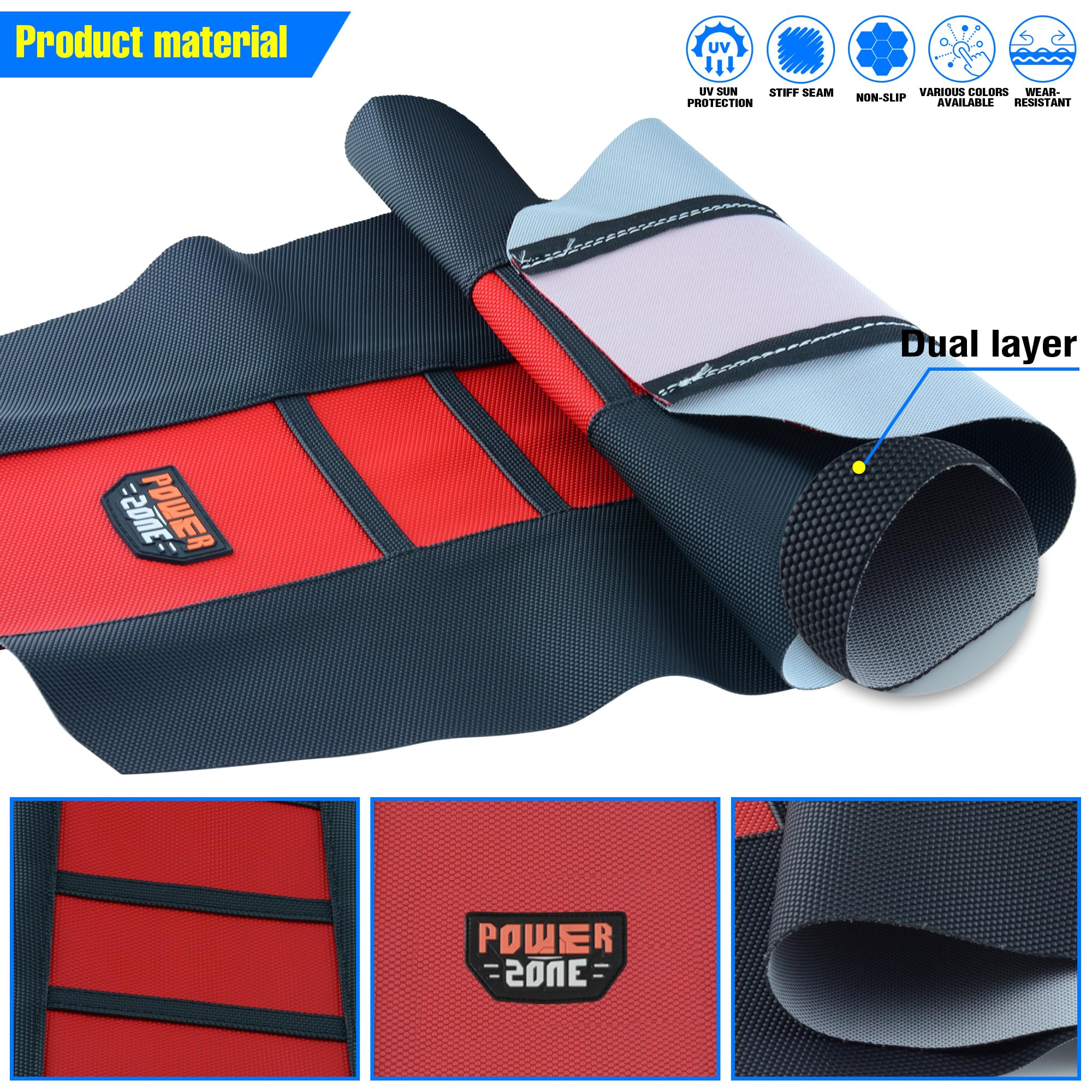 MCHMFG cover next to ruler showing 850x440mm size for universal fit
