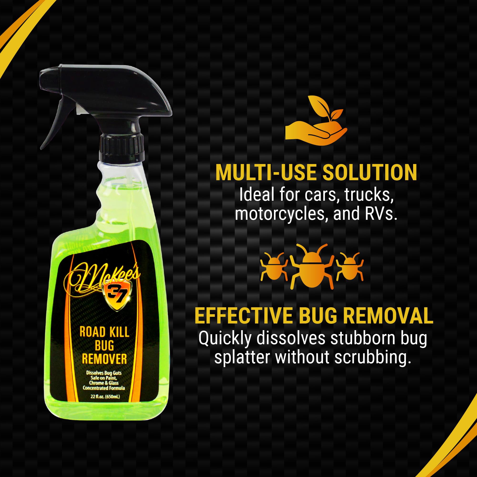 McKee's 37 close-up of spray texture demonstrating effective residue breakdown