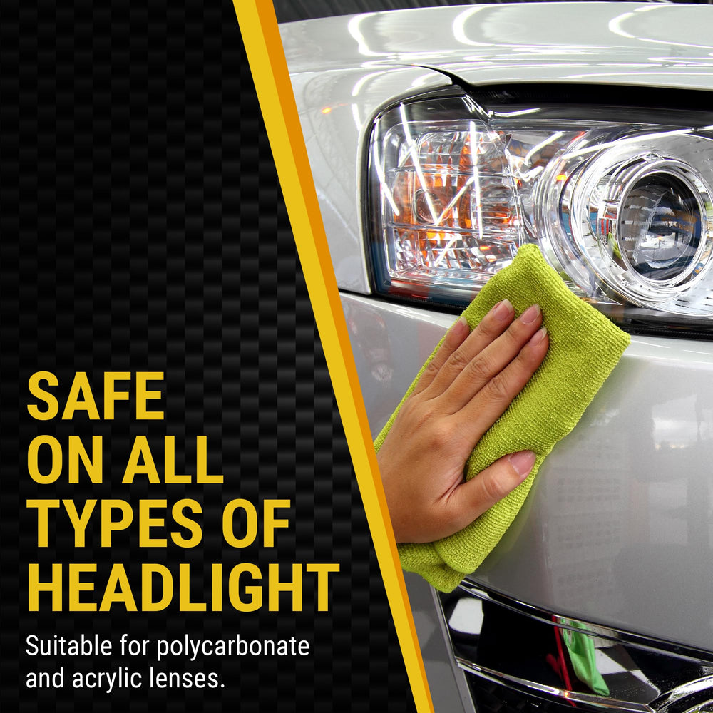 McKee's 37 spray bottle in use protecting a headlight for longevity
