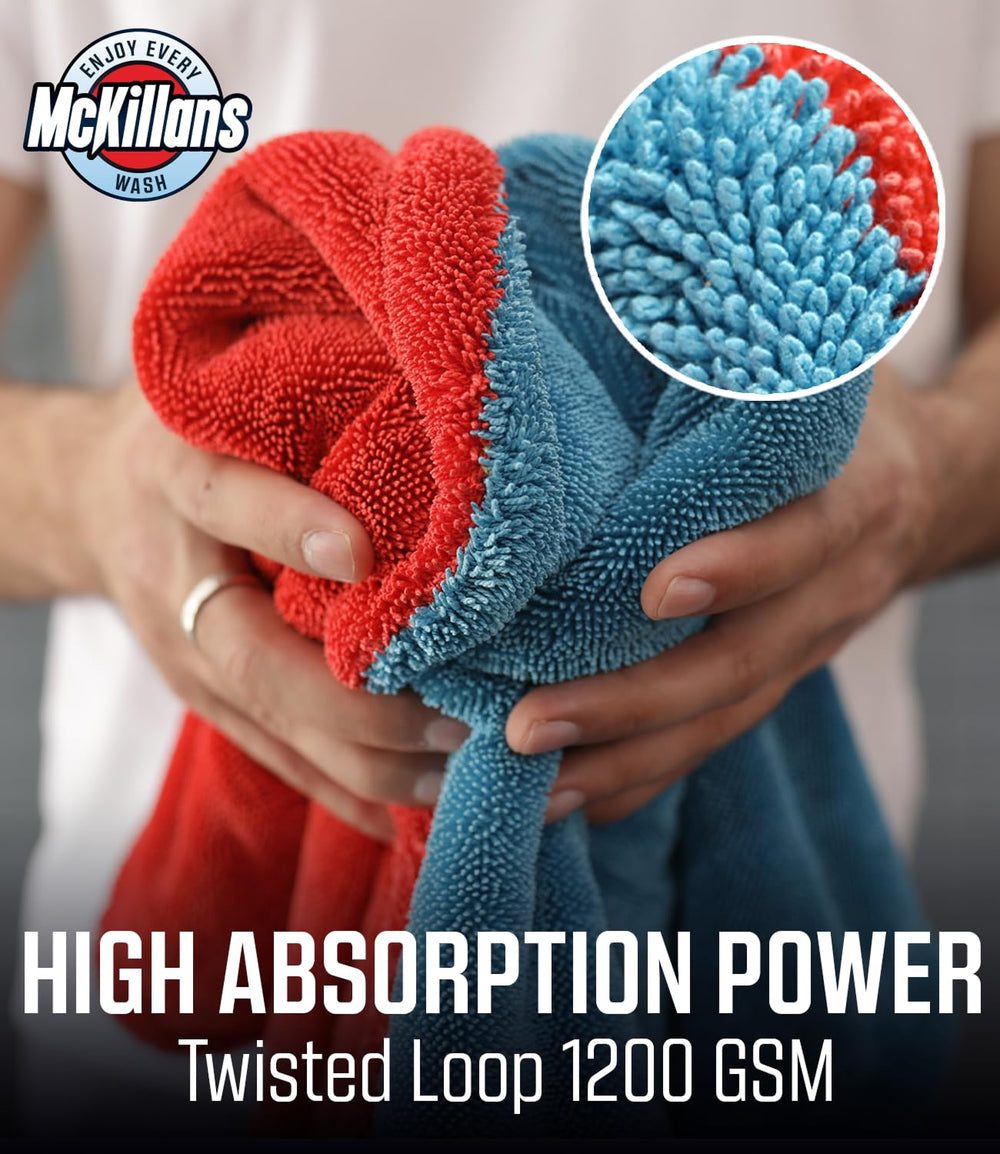McKillans in use drying panel showing fast streak-free drying advantage