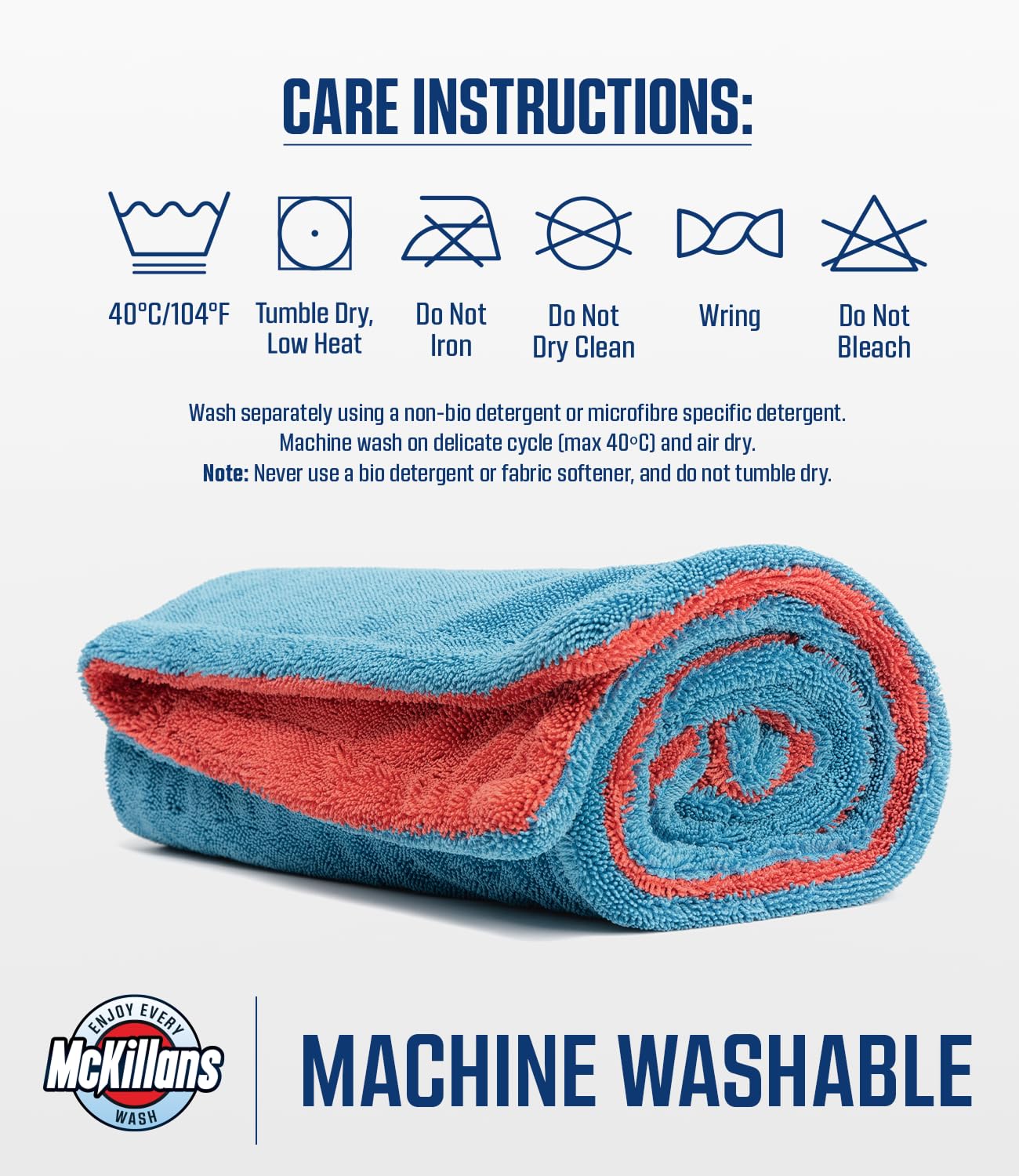 McKillans lifestyle garage setting showing professional-looking drying results