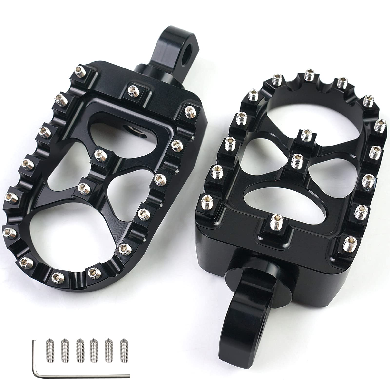 MDPROMCP front view of wide foot peg showing broad surface for stability