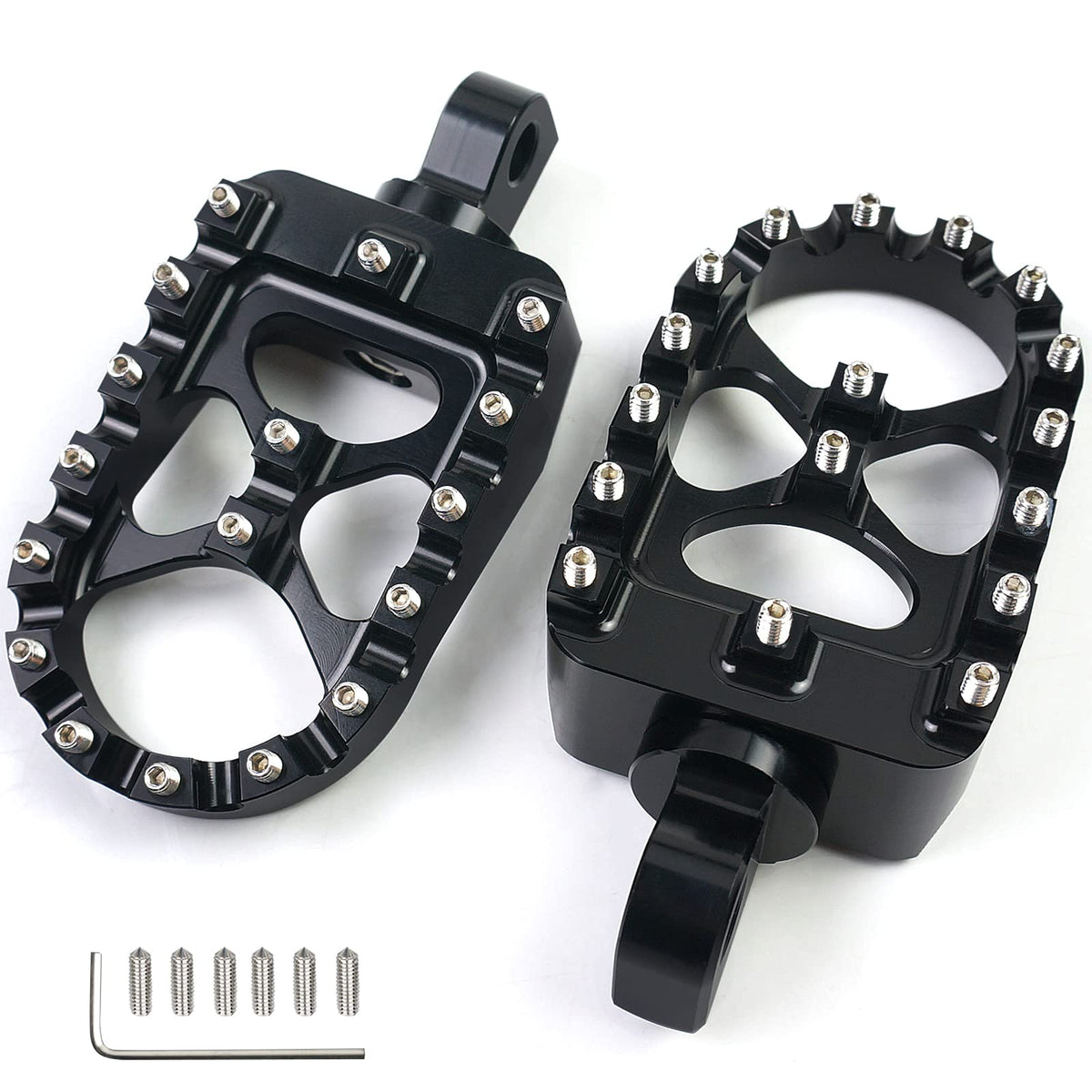 MDPROMCP front view of wide foot peg showing broad surface for stability
